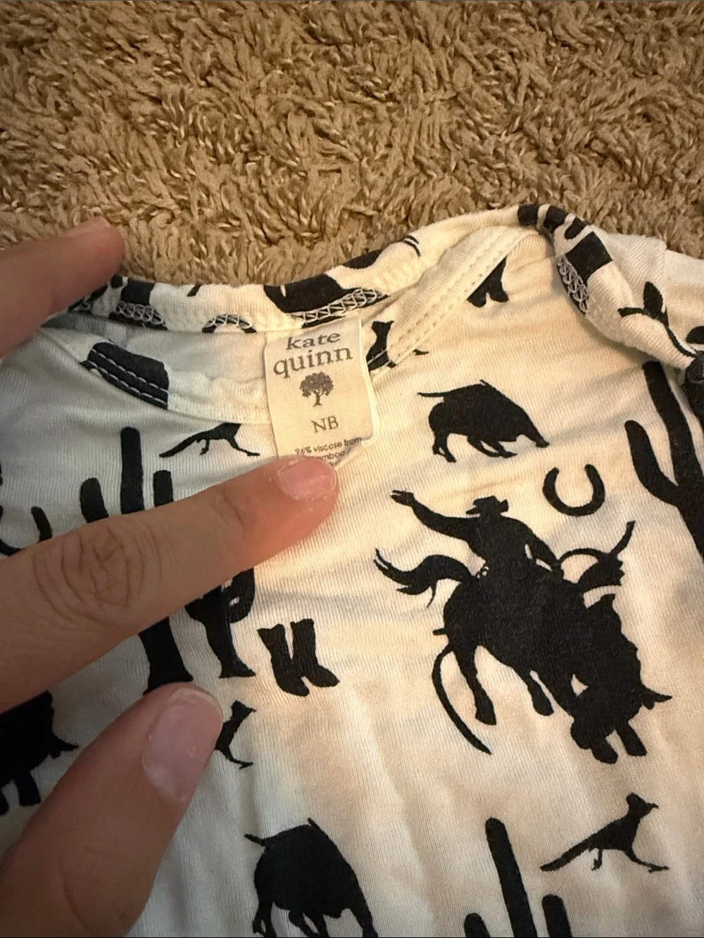 Cowboy Western One Piece Footie